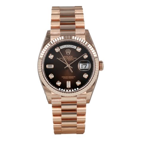 rolex brown|day date rolex 36mm.